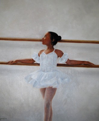 Ballerina Girl (2009) by Sheldon Saint, 36" x 30"