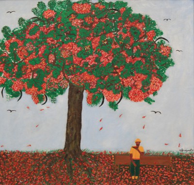 Poinciana Showers (2004) by Wellington Bridgewater, 23" x 24"