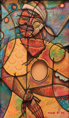 The Conqueror (2005) by Taino Bullard, 46" x 28"