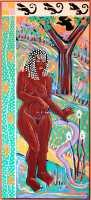 Fall and Redemption (1991), by Antonius Roberts, 68" x 30"