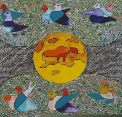 09 - Sun, Earth and 6 Pairs of Birds by Leroy Exil (Haiti)