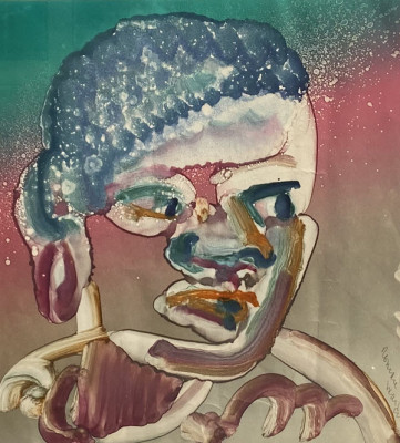 Face Looking Right by Romare Bearden