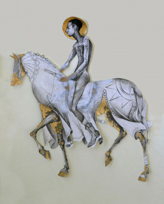 Self On Horse by Lavar Munroe